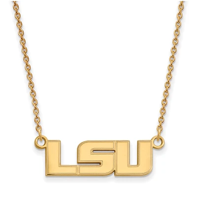 Women's LSU Tigers Gold Plated Pendant Necklace