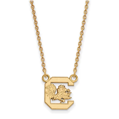 Women's South Carolina Gamecocks Gold Plated Pendant Necklace