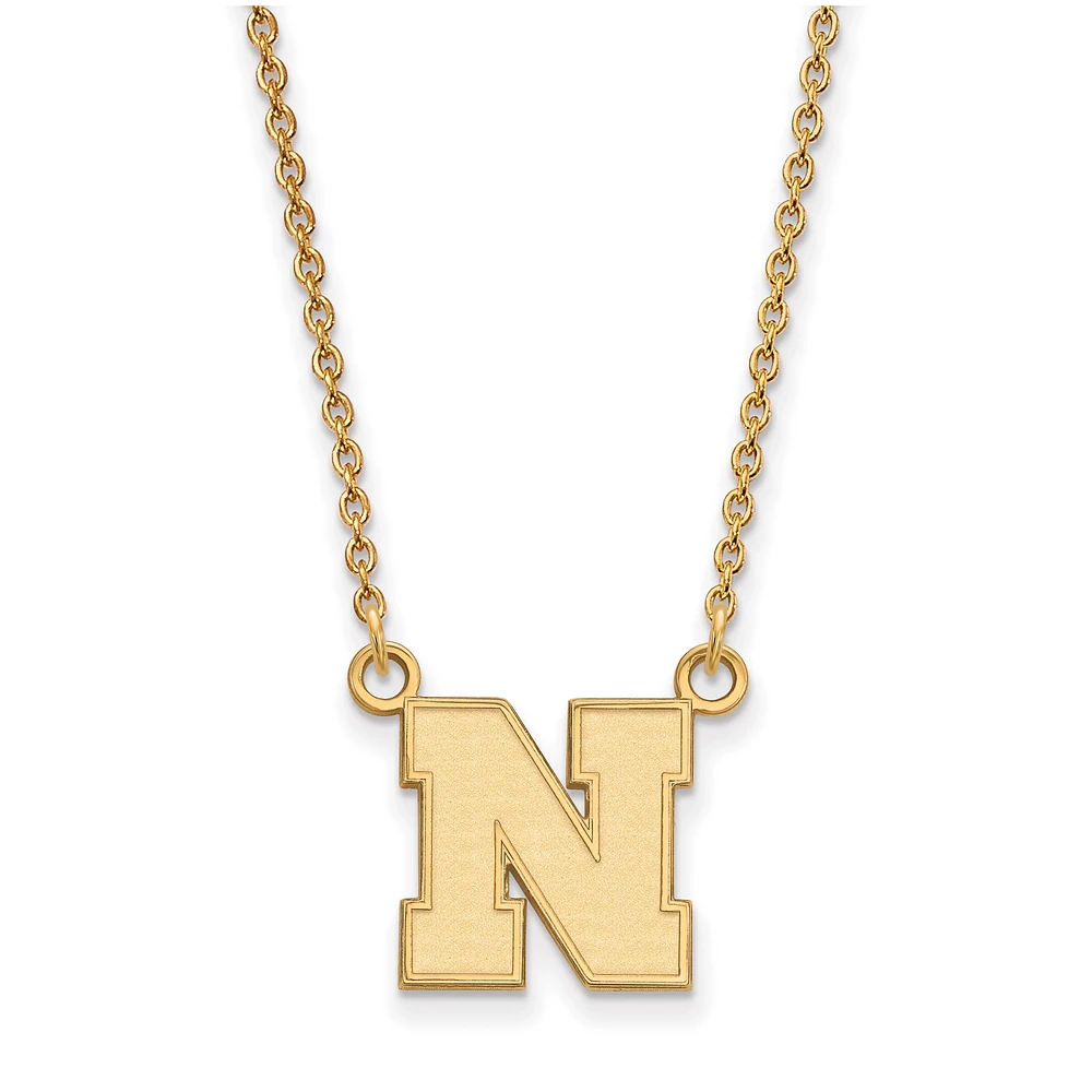 Women's Nebraska Huskers Gold Plated Pendant Necklace