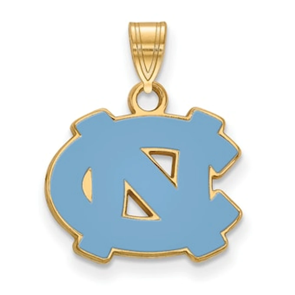 Women's North Carolina Tar Heels Gold Plated Small Enamel Pendant