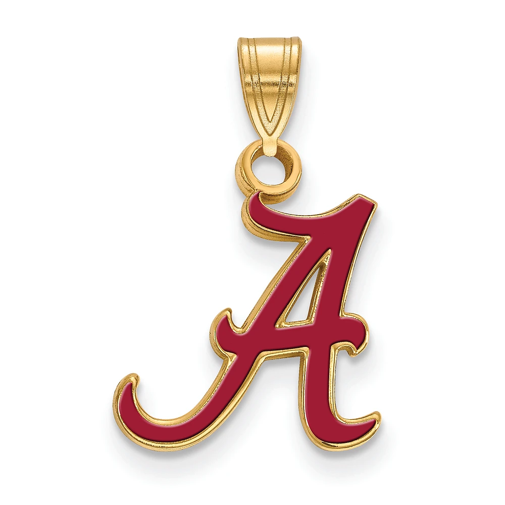 Women's Alabama Crimson Tide Gold Plated Small Enamel Pendant