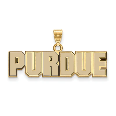 Women's Purdue Boilermakers Gold Plated Small Enamel Pendant