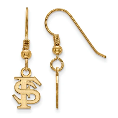 Women's Florida State Seminoles Gold Plated XS Dangle Earrings
