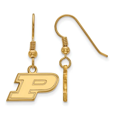 Women's Purdue Boilermakers Gold Plated XS Dangle Earrings