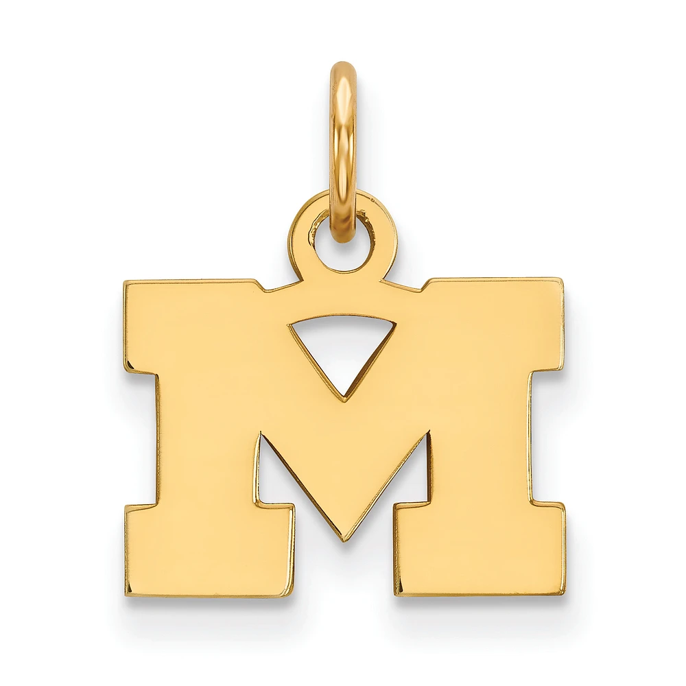 Women's Michigan Wolverines Gold Plated XS Pendant