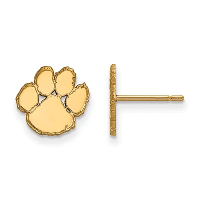 Women's Clemson Tigers Gold Plated XS Post Earrings