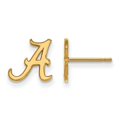 Women's Alabama Crimson Tide Gold Plated XS Post Earrings