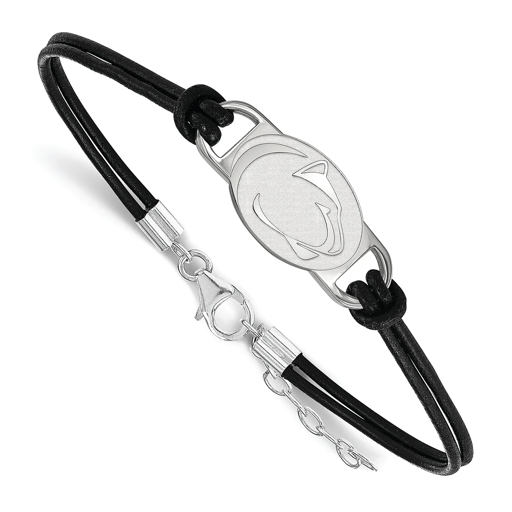 Women's Penn State Nittany Lions Sterling Silver Leather Bracelet