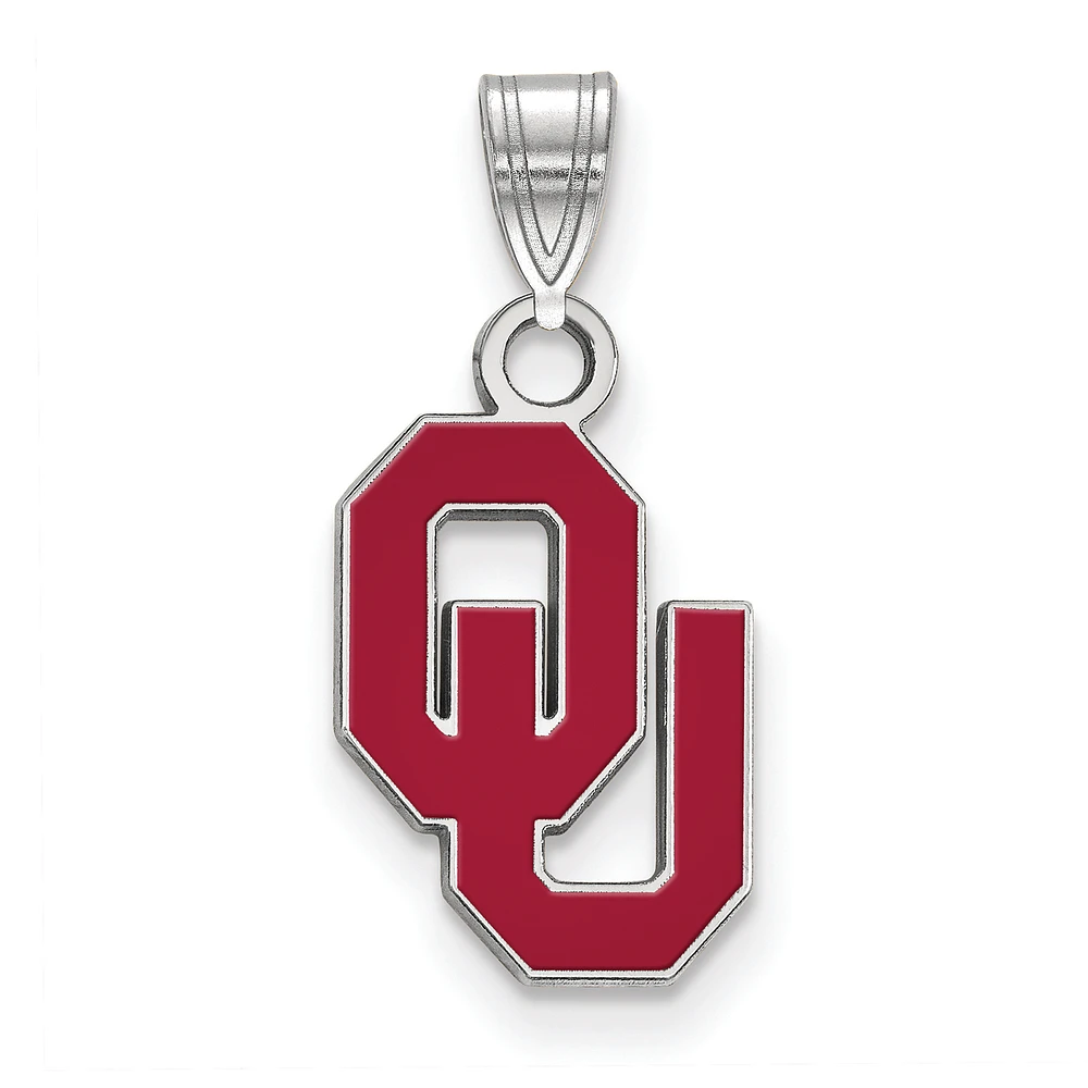 Women's Oklahoma Sooners Sterling Silver Small Enamel Pendant
