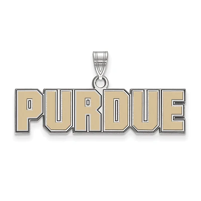 Women's Purdue Boilermakers Sterling Silver Small Enamel Pendant