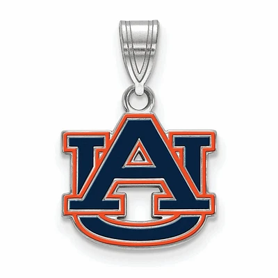 Women's Auburn Tigers Sterling Silver Small Enamel Pendant