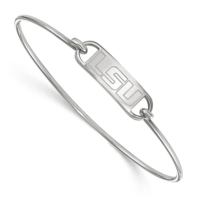 Women's LSU Tigers Sterling Silver Wire Bangle