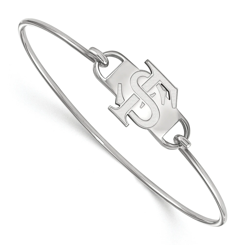 Women's Florida State Seminoles Sterling Silver Wire Bangle