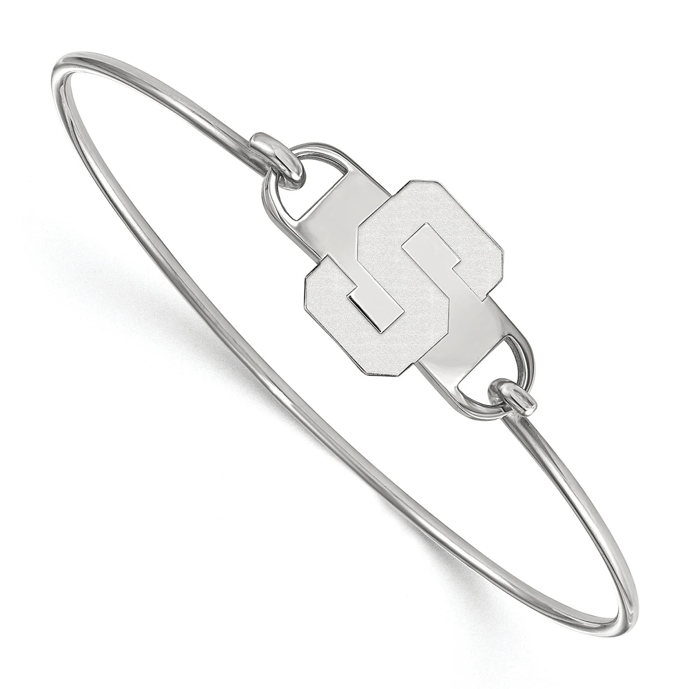 Women's Michigan State Spartans Sterling Silver Wire Bangle