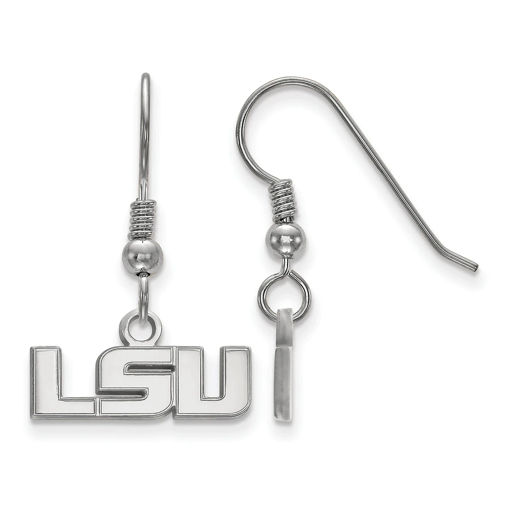 Women's LSU Tigers Sterling Silver XS Dangle Earrings