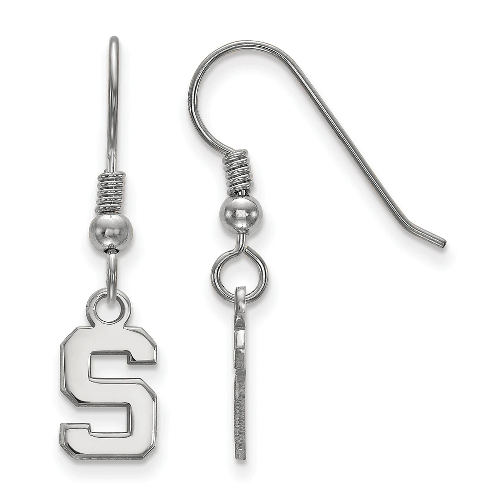 Women's Michigan State Spartans Sterling Silver XS Dangle Earrings