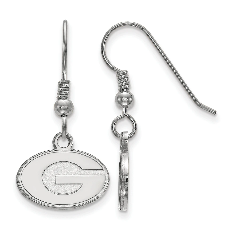 Women's Georgia Bulldogs Sterling Silver XS Dangle Earrings