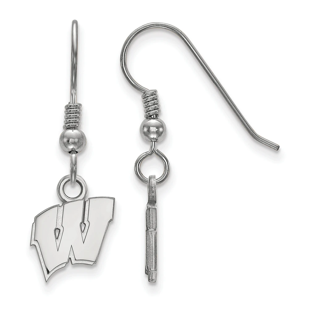 Women's Wisconsin Badgers Sterling Silver XS Dangle Earrings