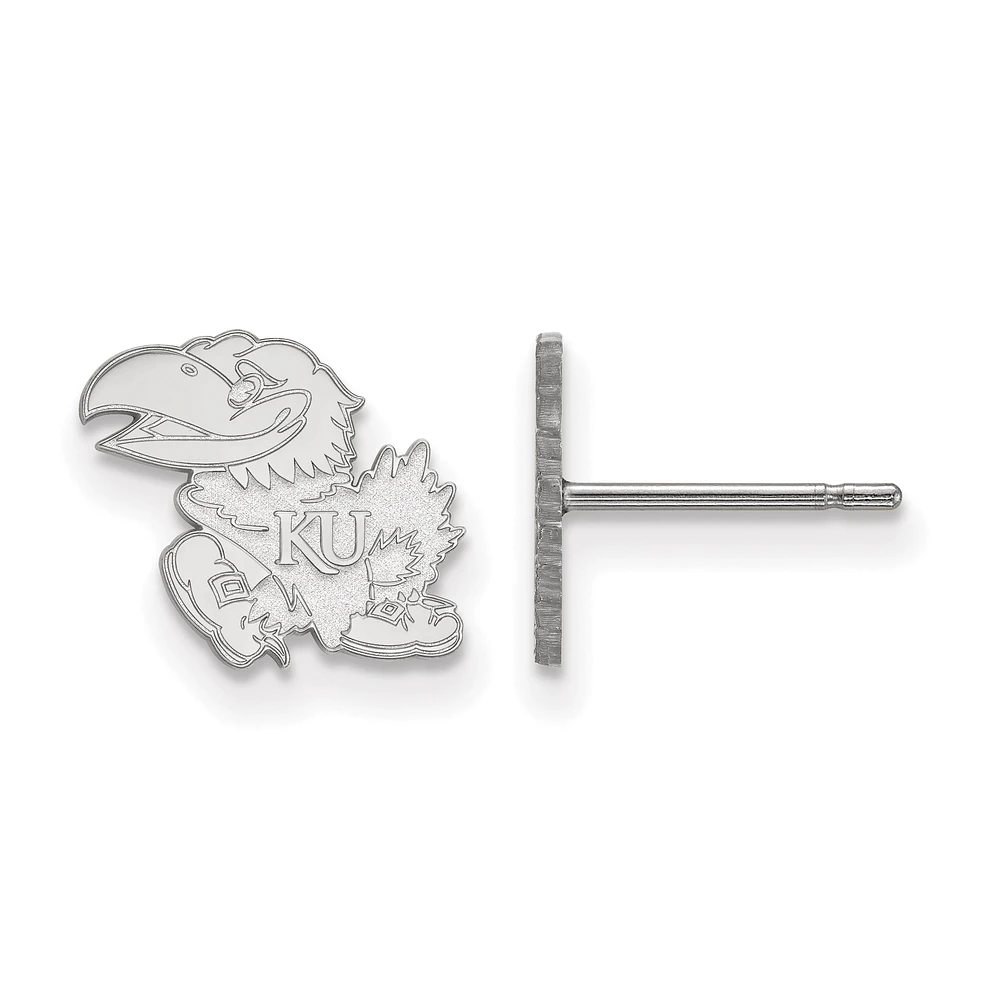 Women's Kansas Jayhawks Sterling Silver XS Post Earrings
