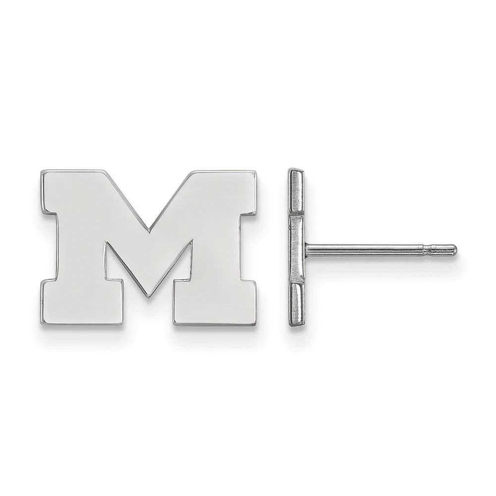 Women's Michigan Wolverines Sterling Silver XS Post Earrings