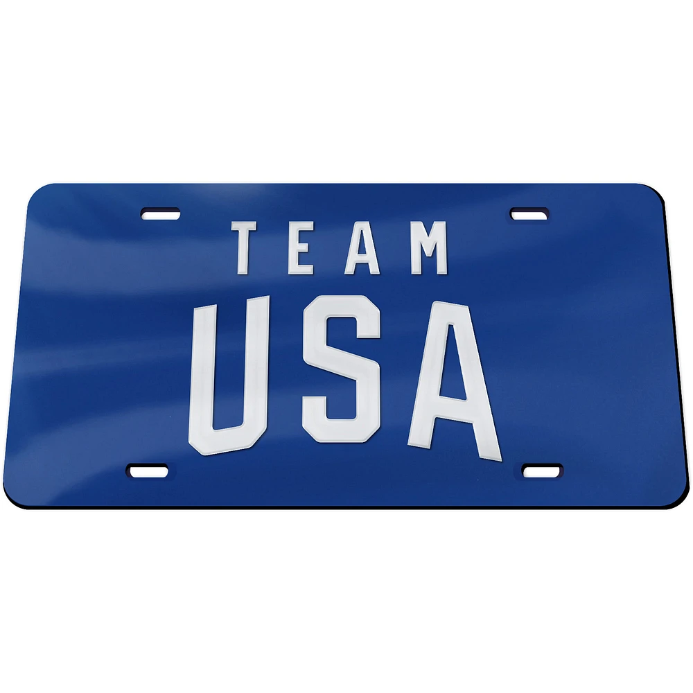 WinCraft Team USA Crystal Mirror License Plate
