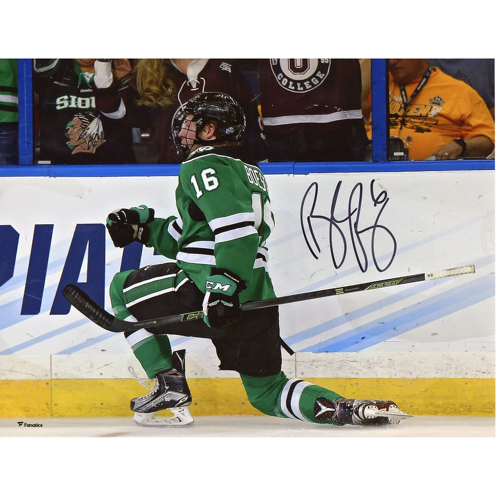 Brock Boeser North Dakota Autographed 8" x 10" Goal Celebration Photograph