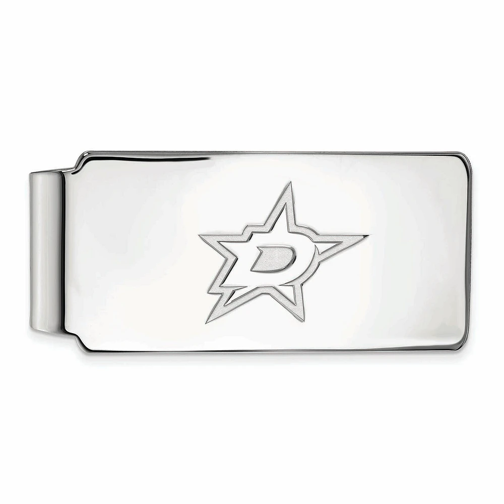 Silver Dallas Stars Money Clip