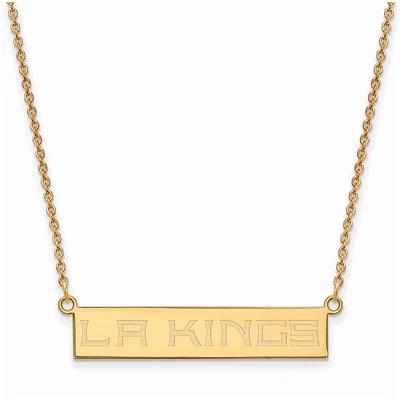 Women's Los Angeles Kings Gold Plated Small Bar Necklace