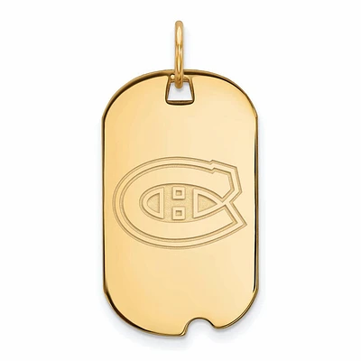 Women's Montreal Canadiens Gold Plated Small Dog Tag