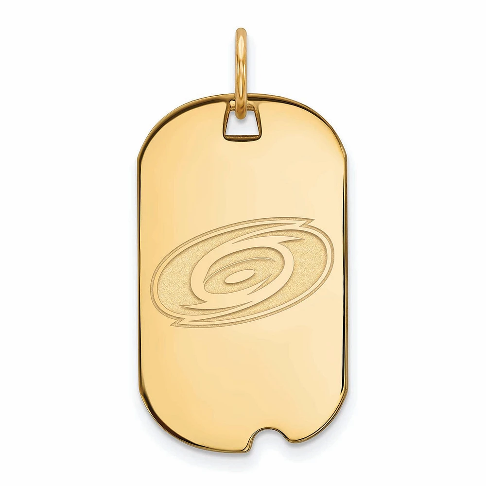 Women's Carolina Hurricanes Gold Plated Small Dog Tag