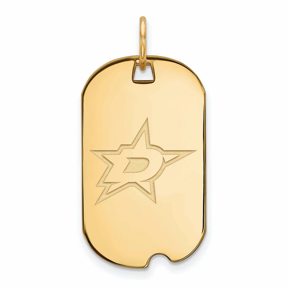 Women's Dallas Stars Gold Plated Small Dog Tag