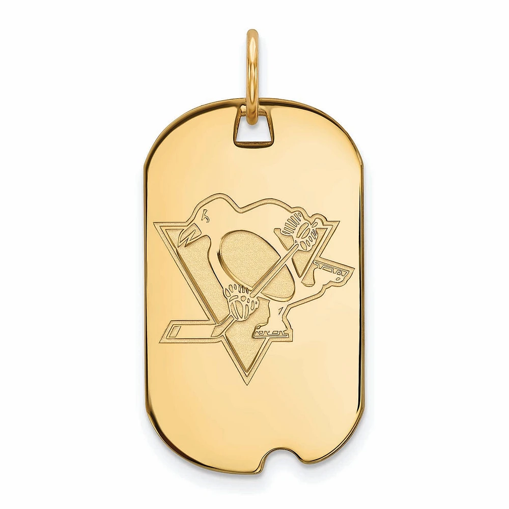 Women's Pittsburgh Penguins Gold Plated Small Dog Tag