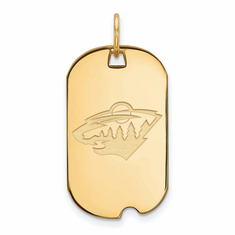 Women's Minnesota Wild Gold Plated Small Dog Tag