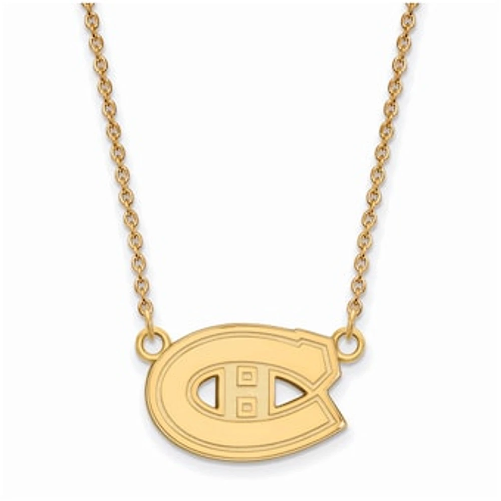 Women's Montreal Canadiens Gold Plated Small Pendant Necklace