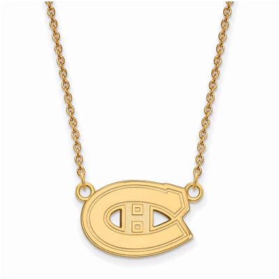 Women's Montreal Canadiens Gold Plated Small Pendant Necklace