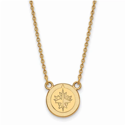 Women's Winnipeg Jets Gold Plated Small Pendant Necklace