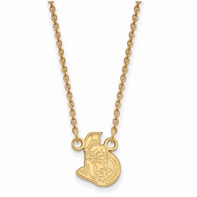Women's Ottawa Senators Gold Plated Small Pendant Necklace