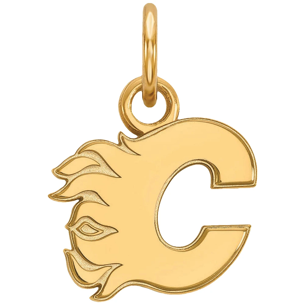 Women's Calgary Flames Gold Plated XS Pendant