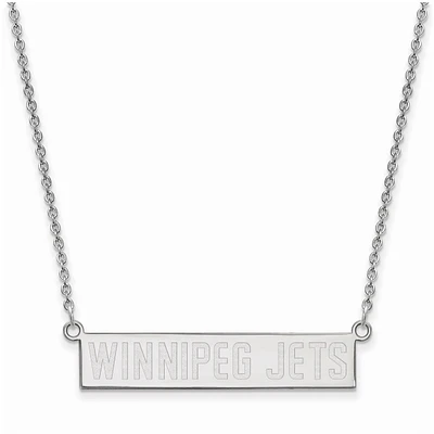 Women's Winnipeg Jets Sterling Silver Small Bar Necklace
