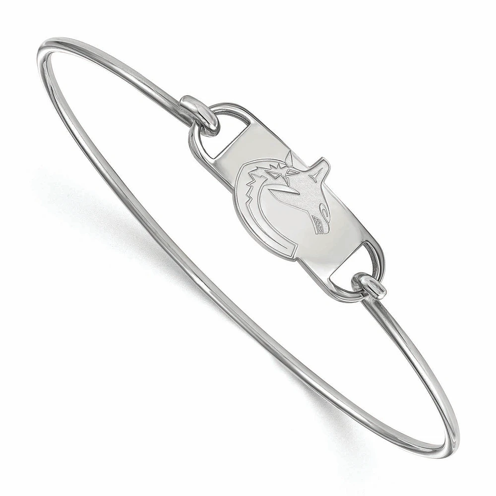 Women's Vancouver Canucks Sterling Silver Small Wire Bangle Bracelet