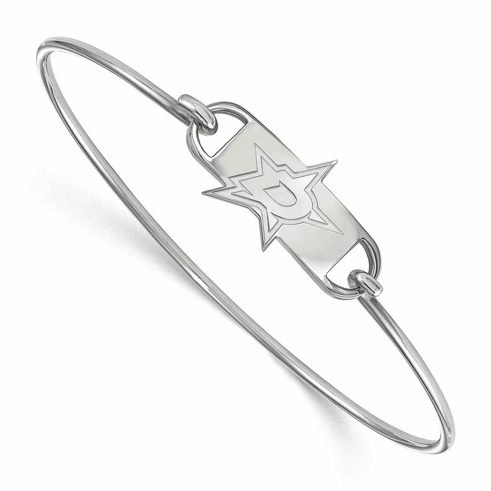 Women's Dallas Stars Sterling Silver Small Wire Bangle Bracelet