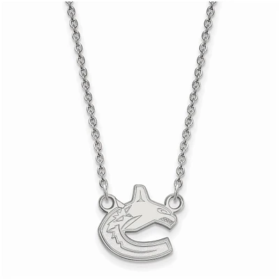 Women's Vancouver Canucks Sterling Silver Small Pendant Necklace
