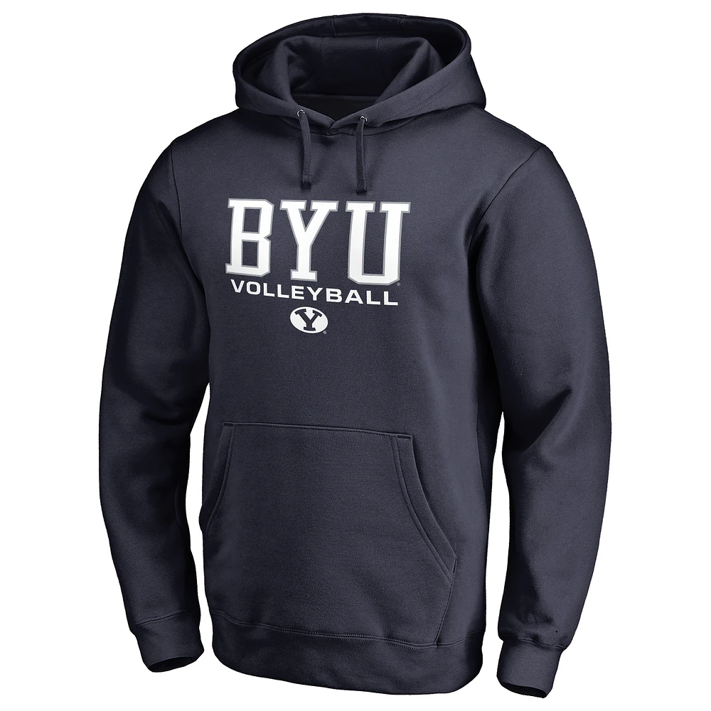Men's Navy BYU Cougars Team Unity Volleyball Pullover Hoodie