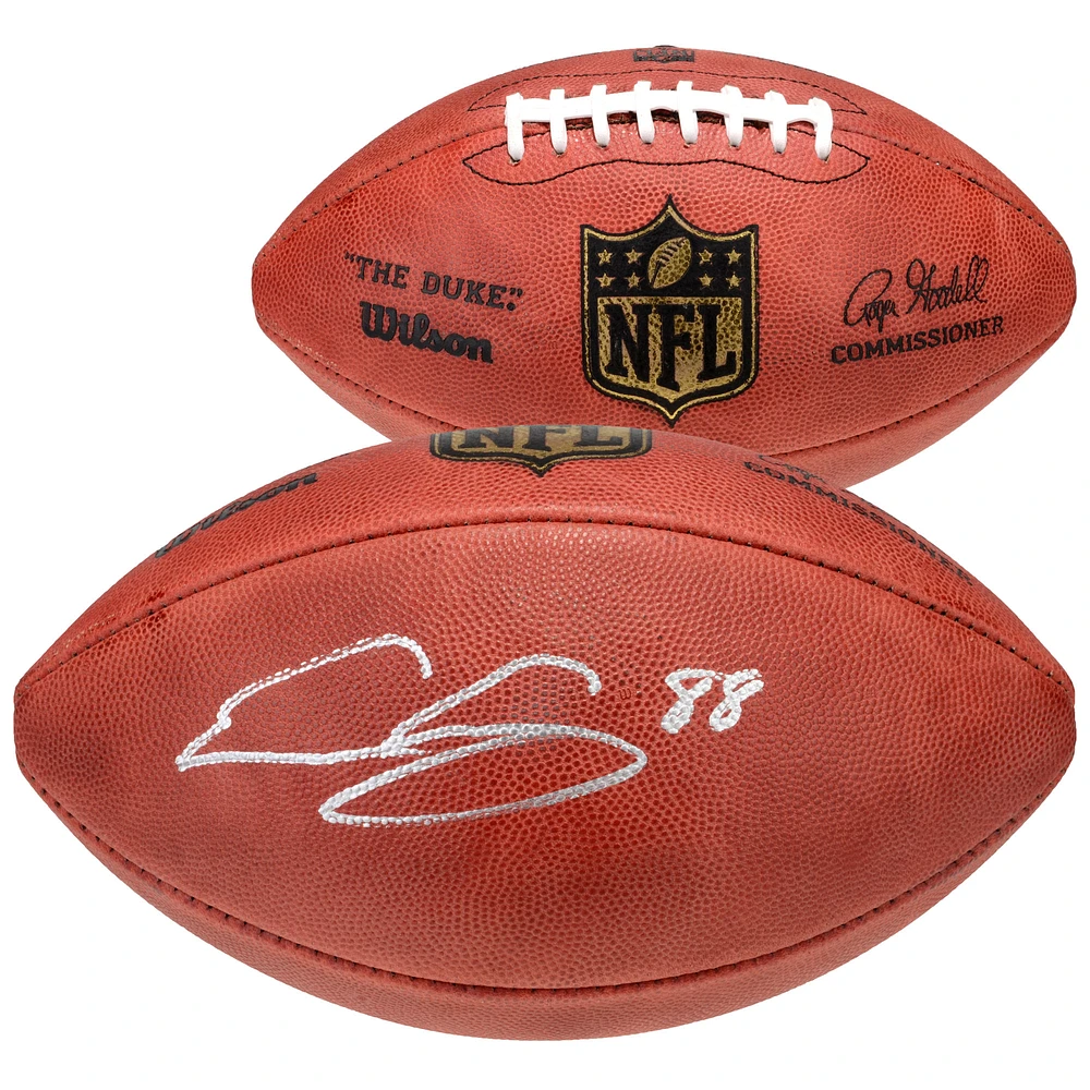 Evan Engram Denver Broncos Autographed Wilson Duke Pro Football