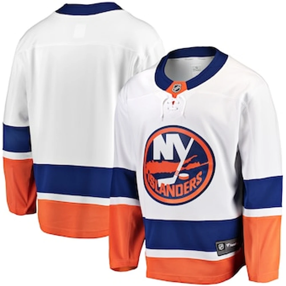 Men's Fanatics White New York Islanders Breakaway Away Jersey
