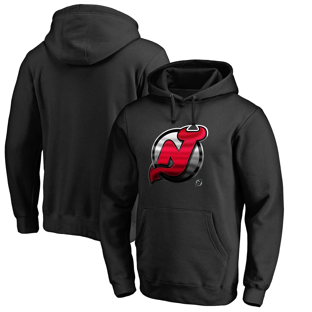 Men's Black New Jersey Devils Midnight Mascot Pullover Hoodie