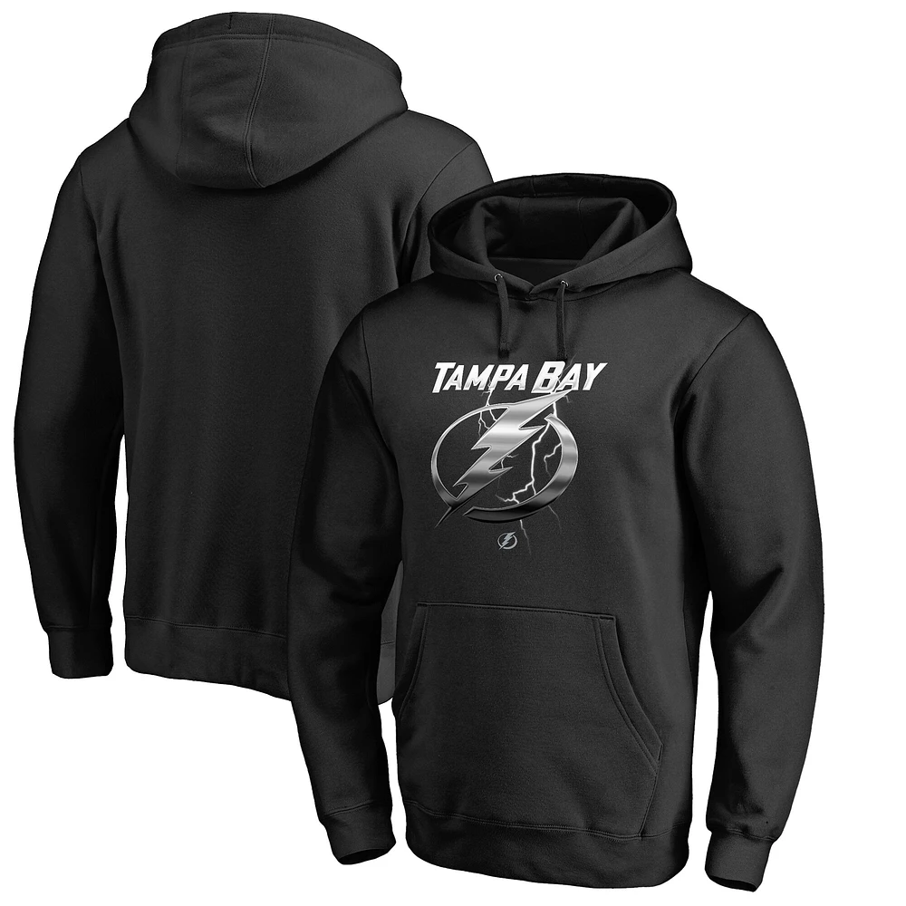 Men's Black Tampa Bay Lightning Midnight Mascot Pullover Hoodie