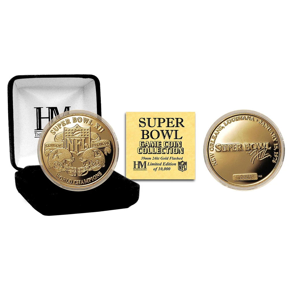 Highland Mint Dallas Cowboys Super Bowl XII Flip Coin