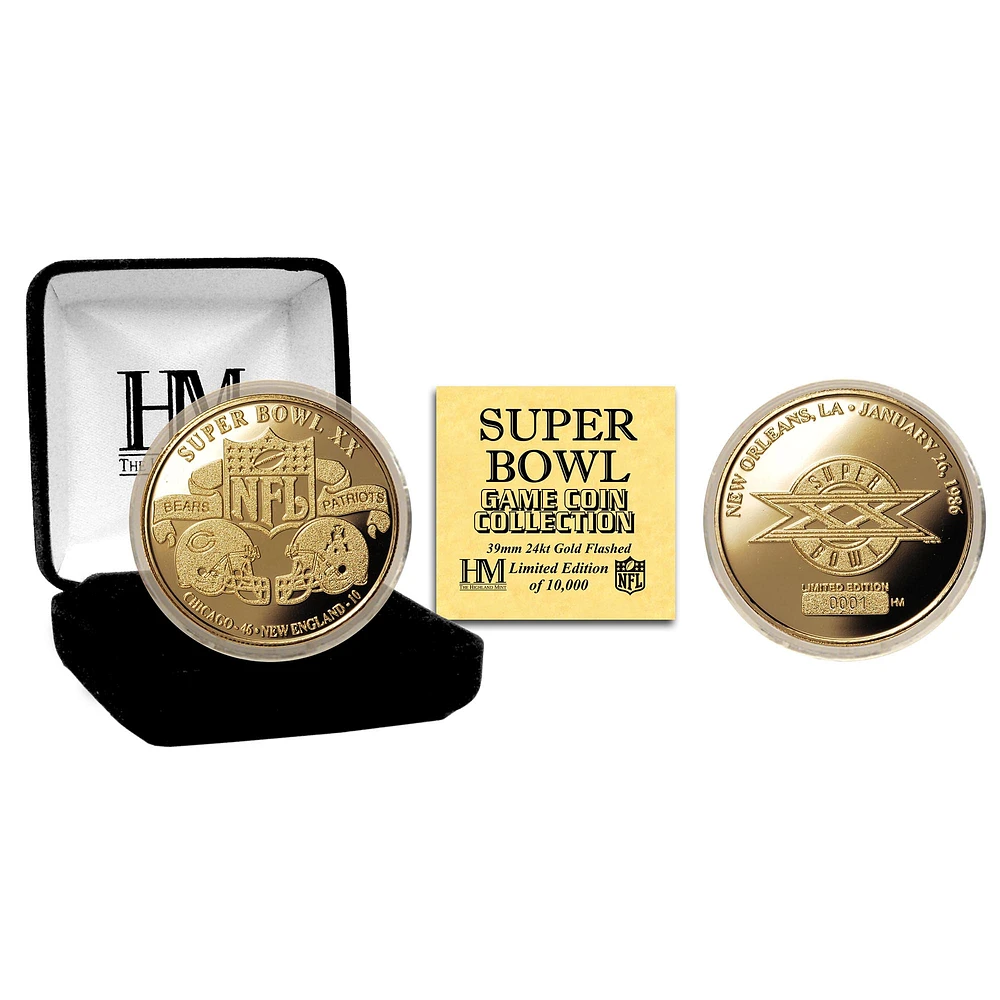 Highland Mint Chicago Bears Super Bowl XX Flip Coin