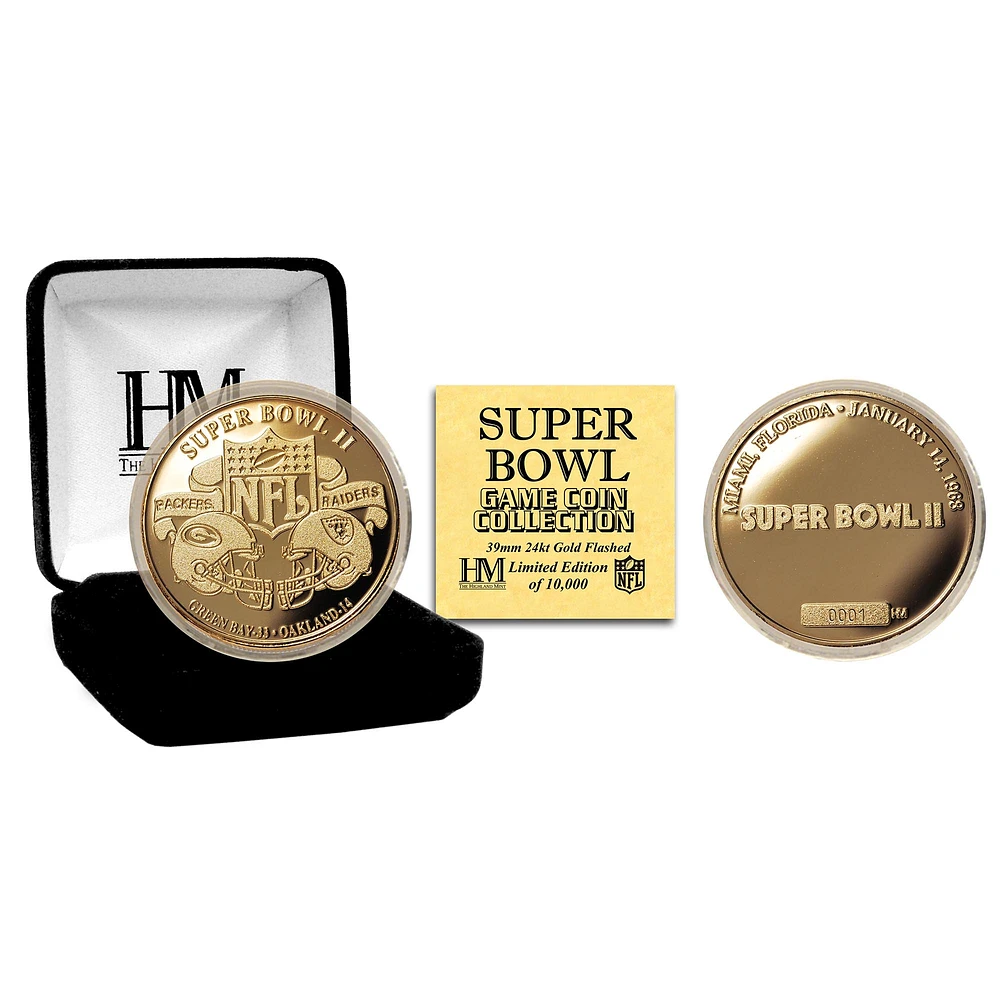 Highland Mint Green Bay Packers Super Bowl II Flip Coin